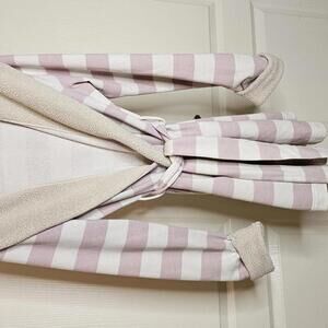 Cozy Striped Plush Robe with Hood VS